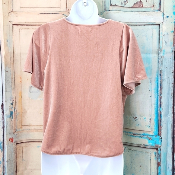 Madewell Velvet Butterfly Top in Wisteria - Picture 5 of 8